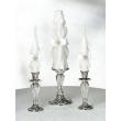 White Pearl Taper Candles for Wedding Unity Candle
