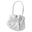White Sparkling Satin Bridal Purse