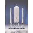 White Diamond Wedding Unity Candles Set