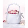 Satin Round Flower Girl Basket