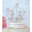 Sparkling Flowers Wedding Cake Topper