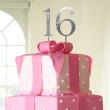 Swarovski Crystal Number Cake Topper