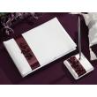 Burgundy Flowers Wedding Guest Book & Pen Set