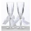Winter Wedding Crystal Snowflake Champagne Glasses