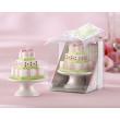Pink and Green Birthday Cake Mini Candle