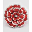 Red Flower Cocktail Ring