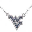 Swarovski Crystal West Virginia University Necklace