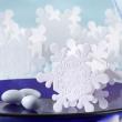 Snowflake Winter Party Favor Boxes Set of 24