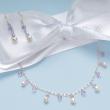 Swaorvski Crystal and Pearl Bridesmaid Jewelry Set