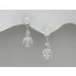 Clear Swarovski Crystal Dangle Earrings