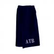 Mens Navy Blue Personalized Bath Wrap Robe