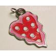 Polka Dot Valentine's Day Heart Enamel Charm