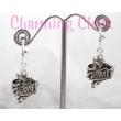Iowa State University Cyclones Charm Hoop Earrings