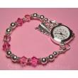 Cheerleader Mom Charm Swarovski Crystal Watch