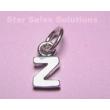 Z Alphabet Letter Sterling Silver Charm