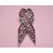 Breast Cancer Awareness Ribbon Crystal Pin Brooch