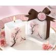 Cherry Blossom Pink and Brown Mini Candle