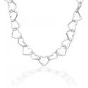 Sterling Silver Heart Chain Link Bracelet Sterling Silver Heart Chain Link Bracelet