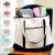 Large Black and White Monogrammed Tote Bag