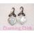 Awareness Ribbon Marcasite & Mother of Pearl Earrings