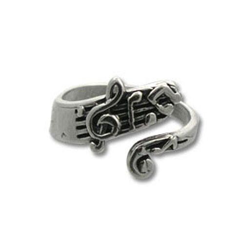 Home Â» Adjustable Sterling Silver Music Note Ring