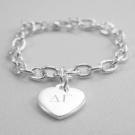 Delta Gamma Heart Charm Bracelet