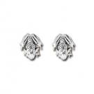 Frog Sterling Silver Stud Earrings