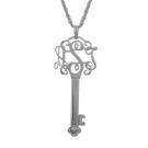 Key to My Heart Filigree Monogram Necklace