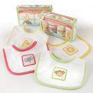 Animal Crackers for Messy Snackers Baby Bib Gift Set