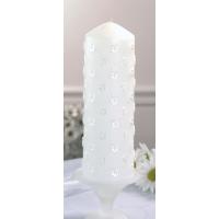 White Daisy Wedding Unity Candle