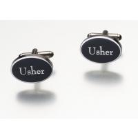 Engraved Usher Cuff Links