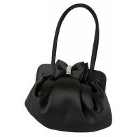 Black Satin Formal Purse
