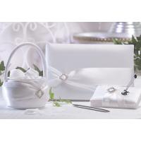 Diamonds and Satin Flower Girl Basket