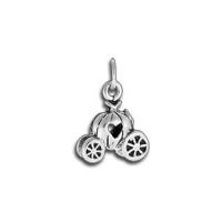 Cinderella's Carriage 3D Sterling Silver Charm