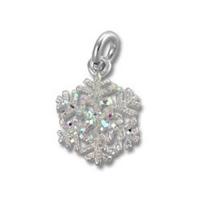 Glitter Snowflake Charm