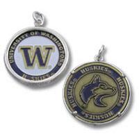 University of Washington Huskies Medallion Pendant Charm