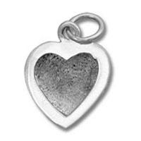Heart Sterling Silver Engraveable Picture Frame Charm