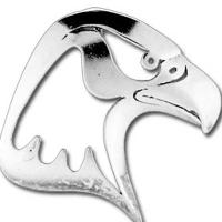 Sterling Silver Falcon Pendant