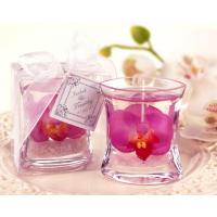 Pink Orchid Gel Candle Favor