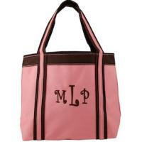 Monogrammed Pink Mini Tote Bag