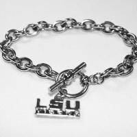 Louisiana State University LSU Tigers Charm Toggle Bracelet