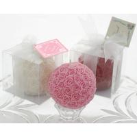 Pink Roses Ball Candle