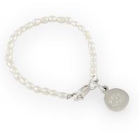 Girls Personalized Pearl Bracelet