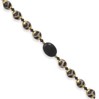 Giraffe Print Beaded Bracelet