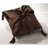 Chocolate Brown Satin Wedding Ring Bearer Pillow