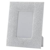 Elegant White Beaded Picture Frame