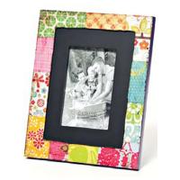 Colorful Devotions Patchwork Border Photo Frame