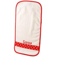 Red Polka Dots Personalized Burp Cloth Towel