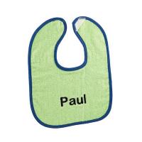 Green and Blue Personalized Baby Bib