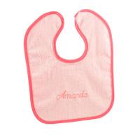 Pink Baby Girl Personalized Baby Bib